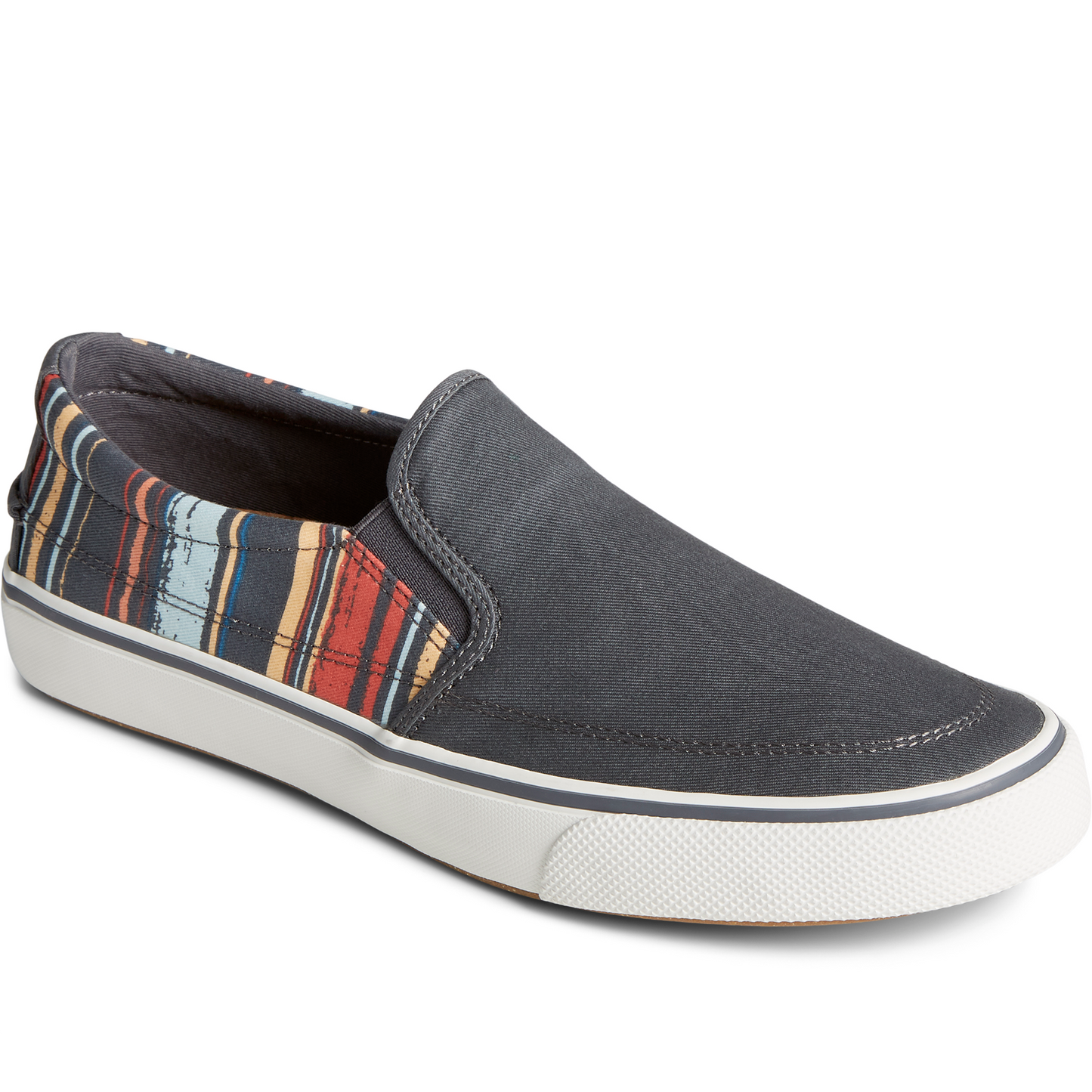 Sperry Men's Striper II Resort Slip On Sneaker - Black (STS24836)