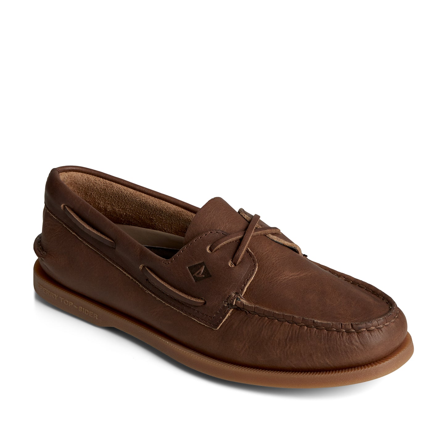 Sperry Men's Authentic Original™Cross Lace Leather Boat Shoes Topsider - Brown (24F001410)