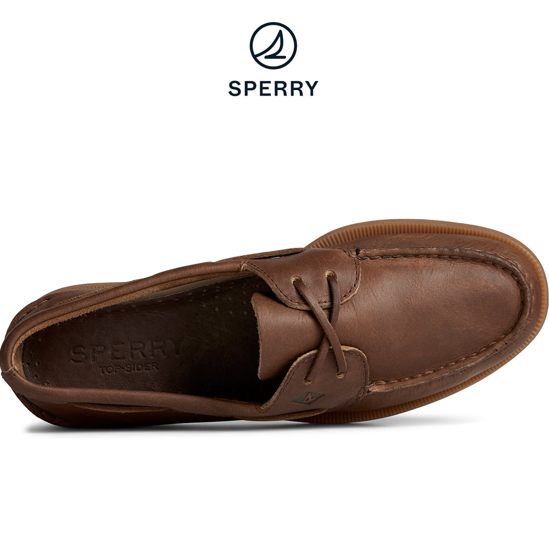 Sperry Men's A/O 2-Eye Cross Lace- Brown (STS24957)