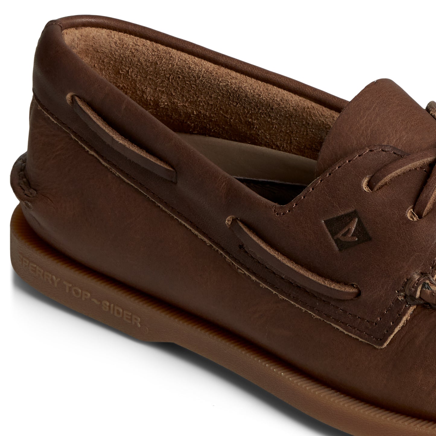 Sperry Men's Authentic Original™Cross Lace Leather Boat Shoes Topsider - Brown (24F001410)