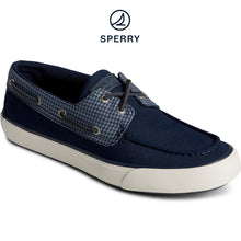 Load image into Gallery viewer, Sperry Men&#39;s SeaCycled™ Bahama II Gingham Sneaker - Blue (STS24982)
