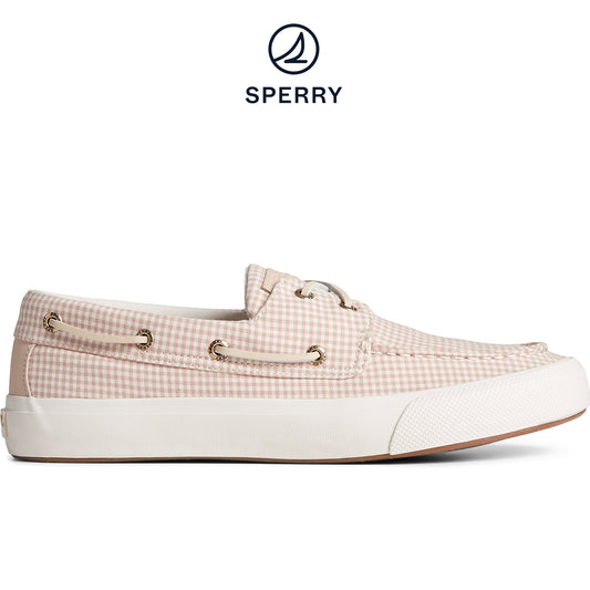 Sperry Men's SeaCycled™ Bahama II Gingham Sneaker - White (STS24984)