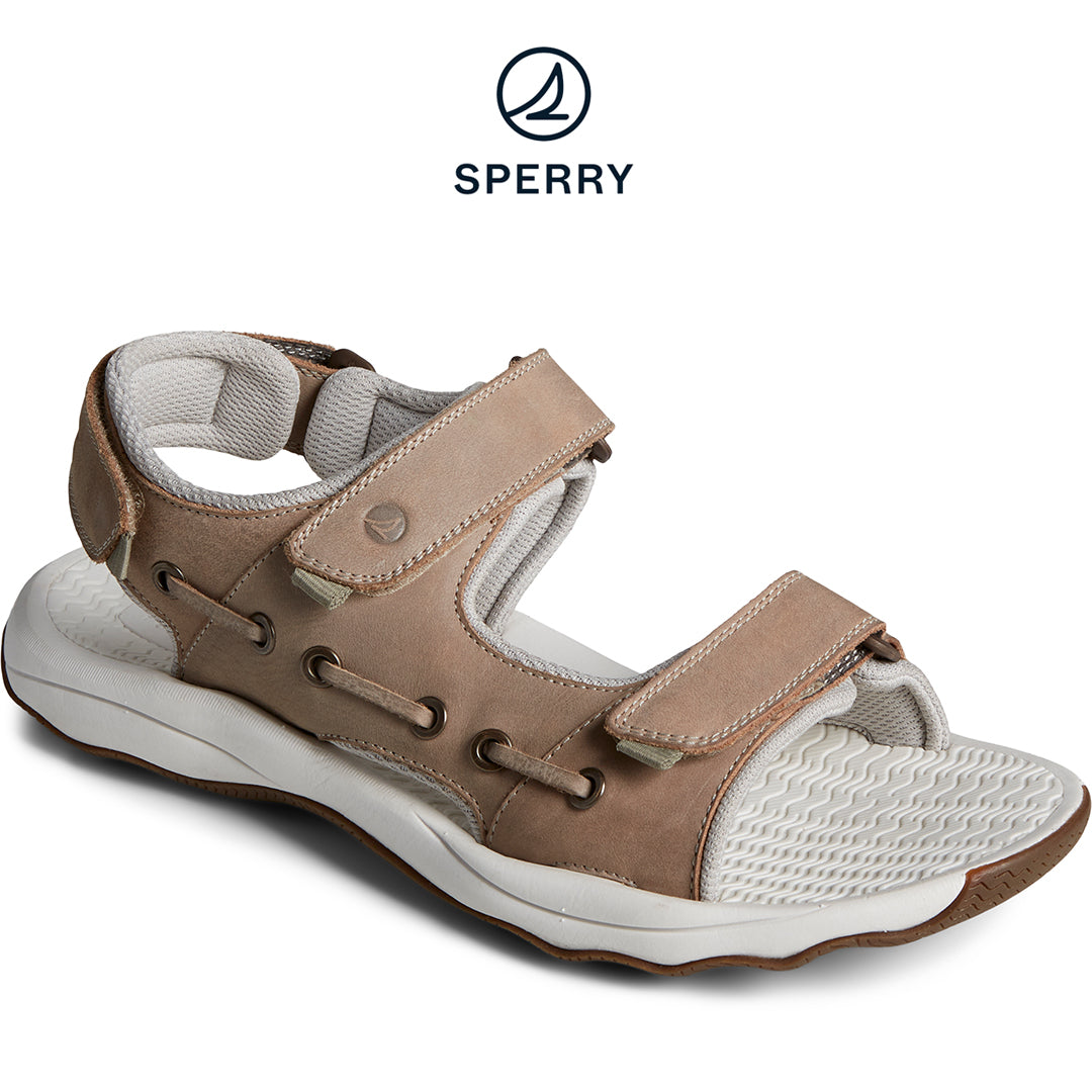 Sperry Men's Rivington Leather Strap Sandal Taupe (STS25114)