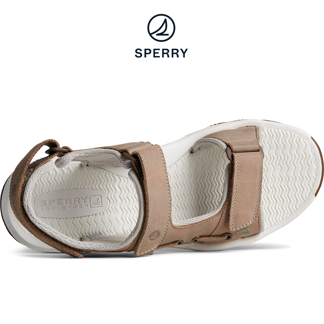 Sperry Men's Rivington Leather Strap Sandal Taupe (STS25114)