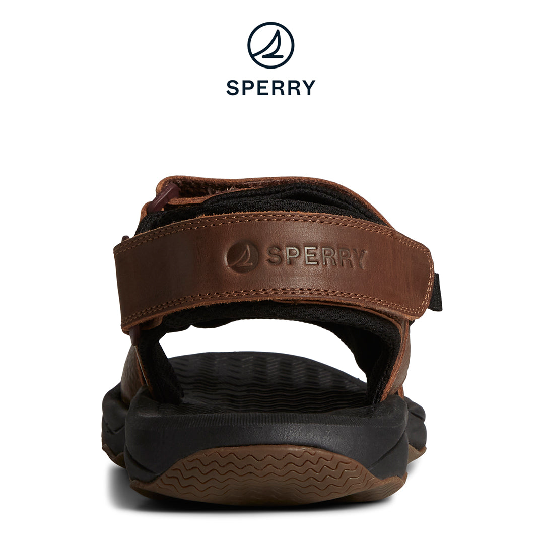 Sperry Men's Rivington Leather Strap Sandal Brown (STS25115)