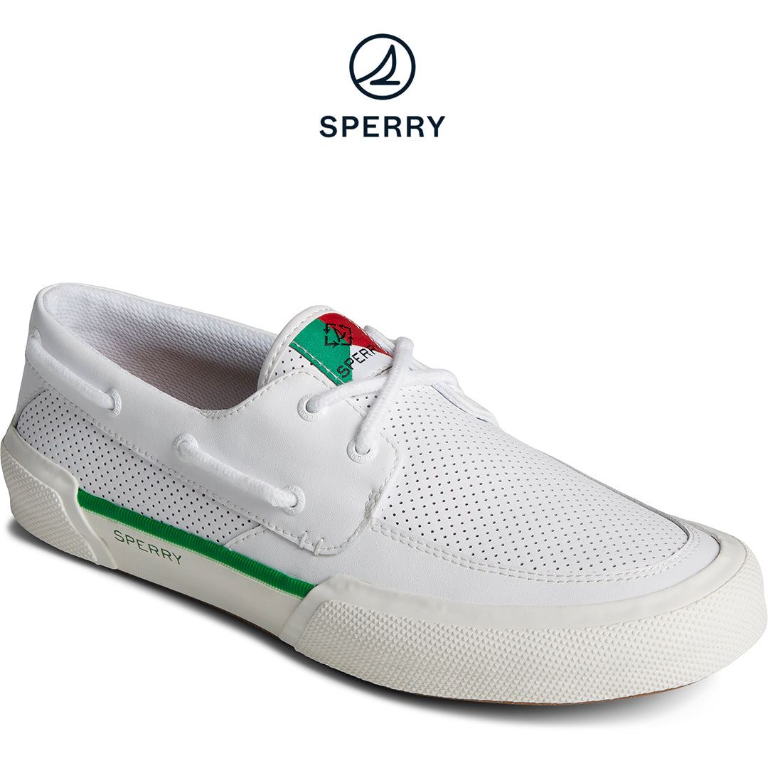 Sperry Men's SeaCycled™ Soletide 2-Eye Sneaker White (STS25117)