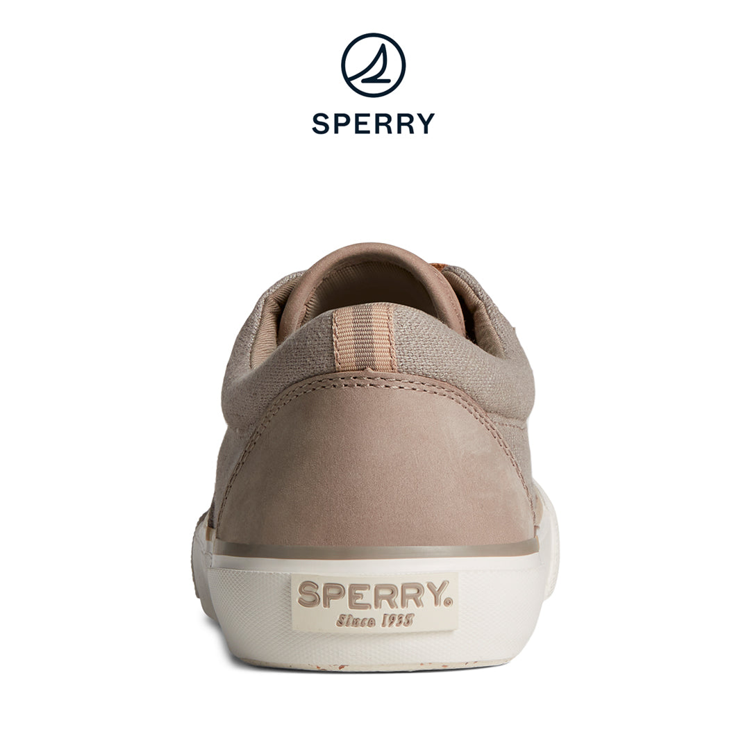 Sperry Men's SeaCycled™ Striper II Palm Sneaker Taupe (STS25134)