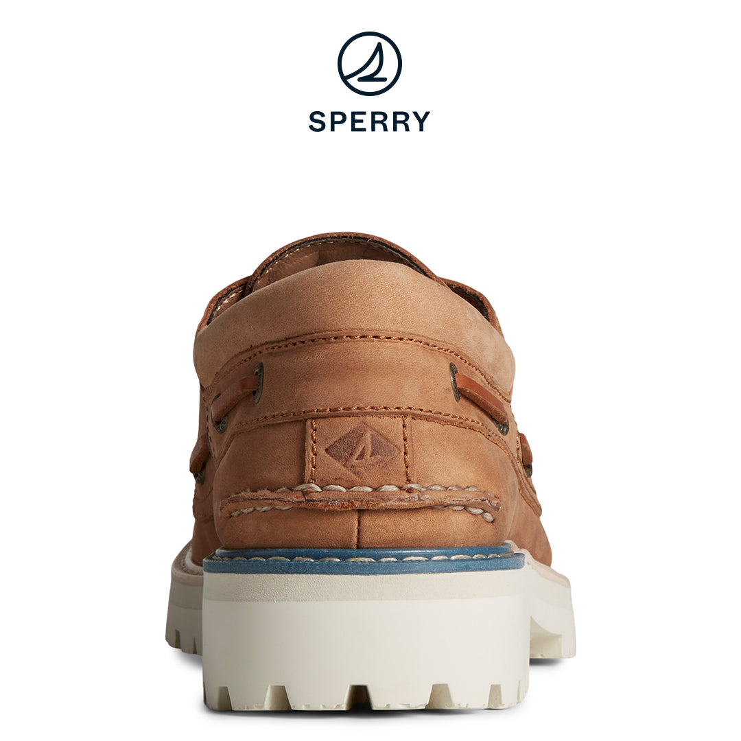 Sperry Men's Authentic Original Lug 3-Eye Boat Shoe Tan (STS25158)