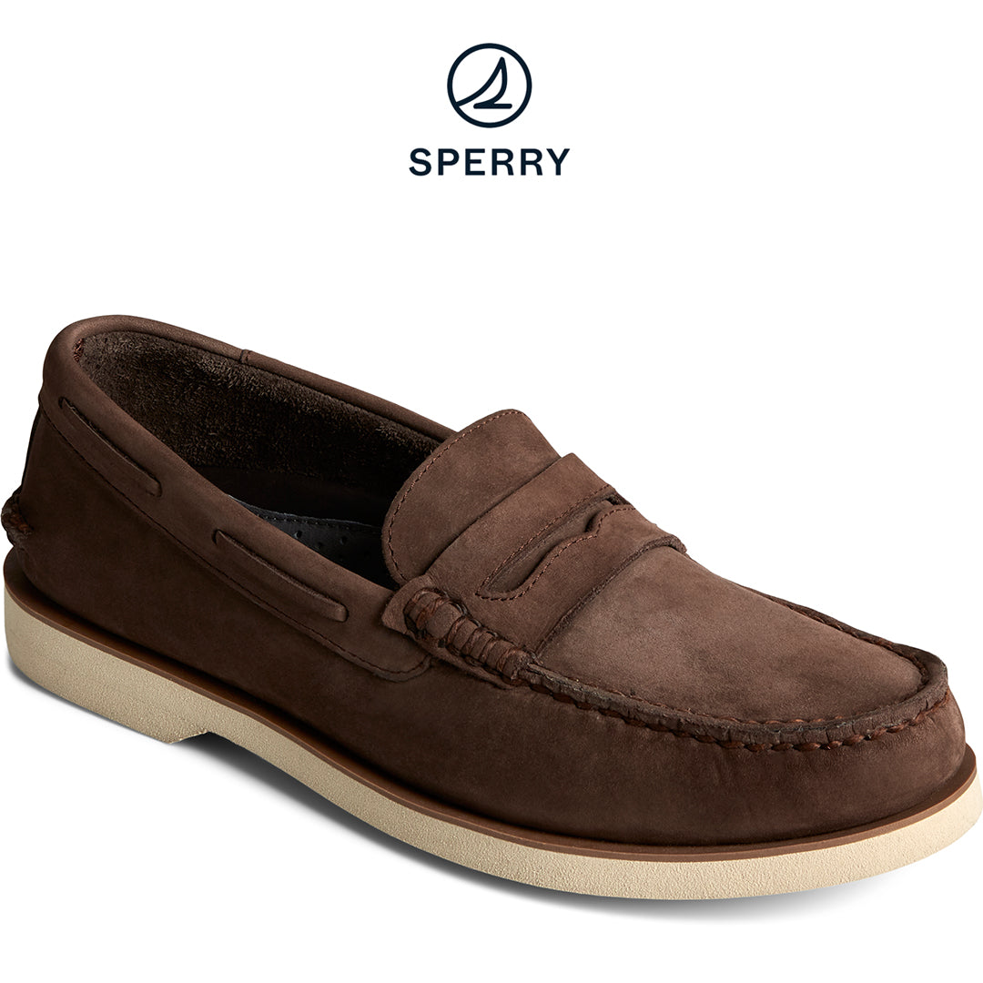 Sperry Men's Authentic Original™ Penny Double Sole Loafer Brown (STS25174)