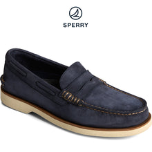 Load image into Gallery viewer, Sperry Men&#39;s Authentic Original™ Penny Double Sole Loafer Navy (STS25175)
