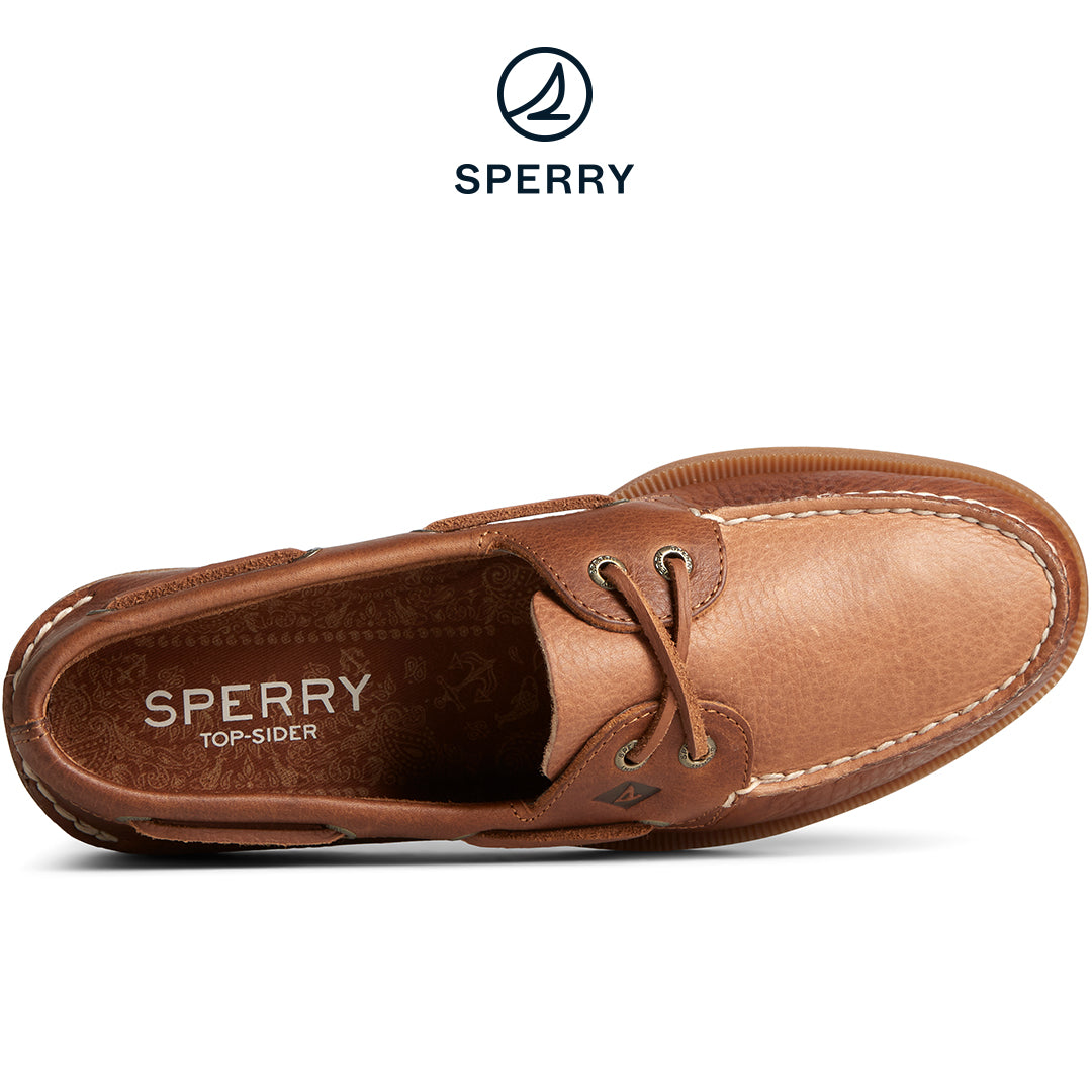Sperry Men's Authentic Original™ Tumbled Boat Shoe Brown (STS25292)