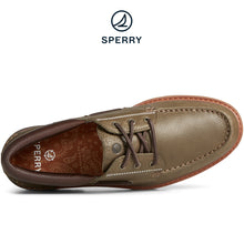 Load image into Gallery viewer, Sperry Men&#39;s Authentic Original Lug 3-Eye Boat Shoe Olive (STS25301)
