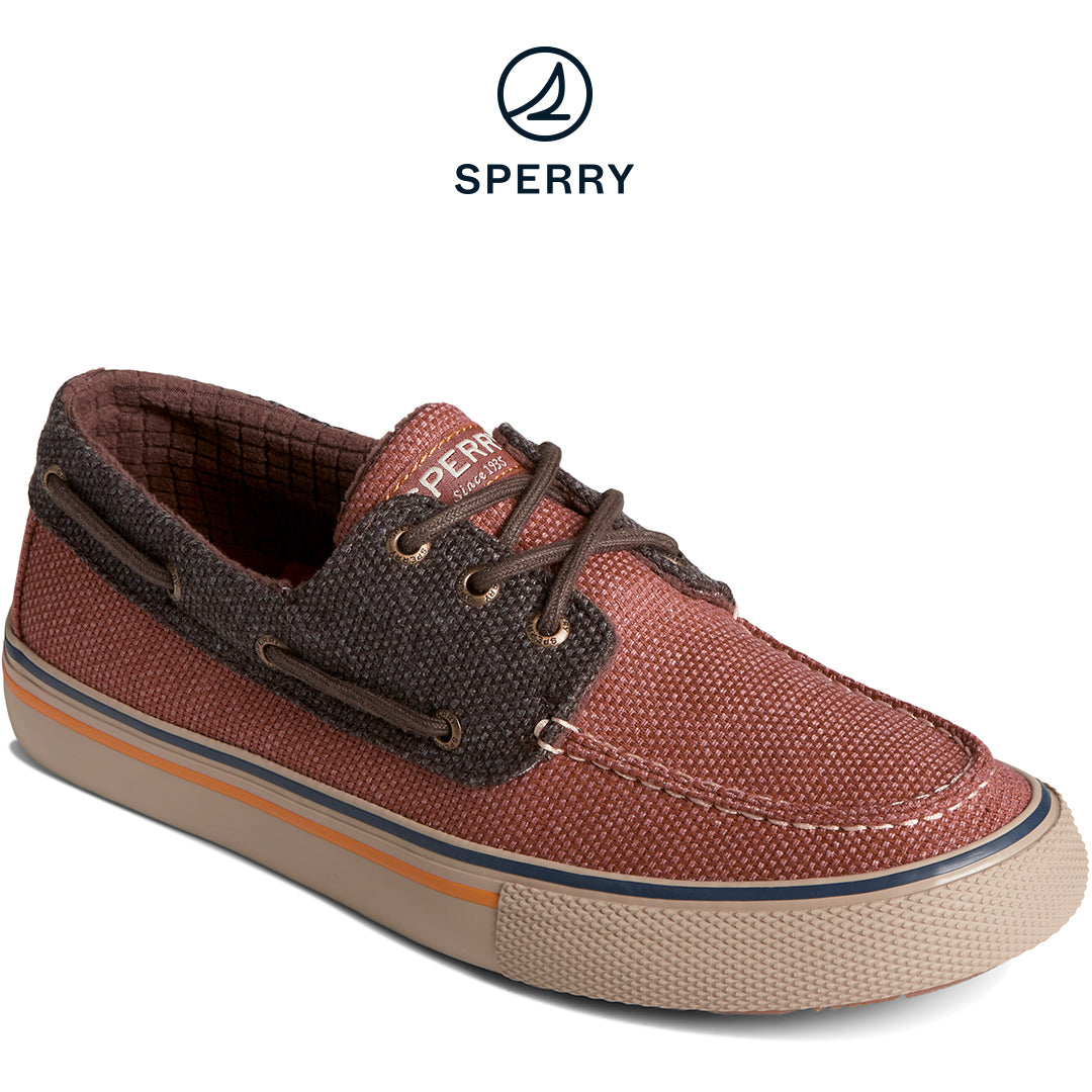 Sperry Men's SeaCycled™ Bahama Storm 3-Eye Boat Sneaker Dark Tan (STS25316)