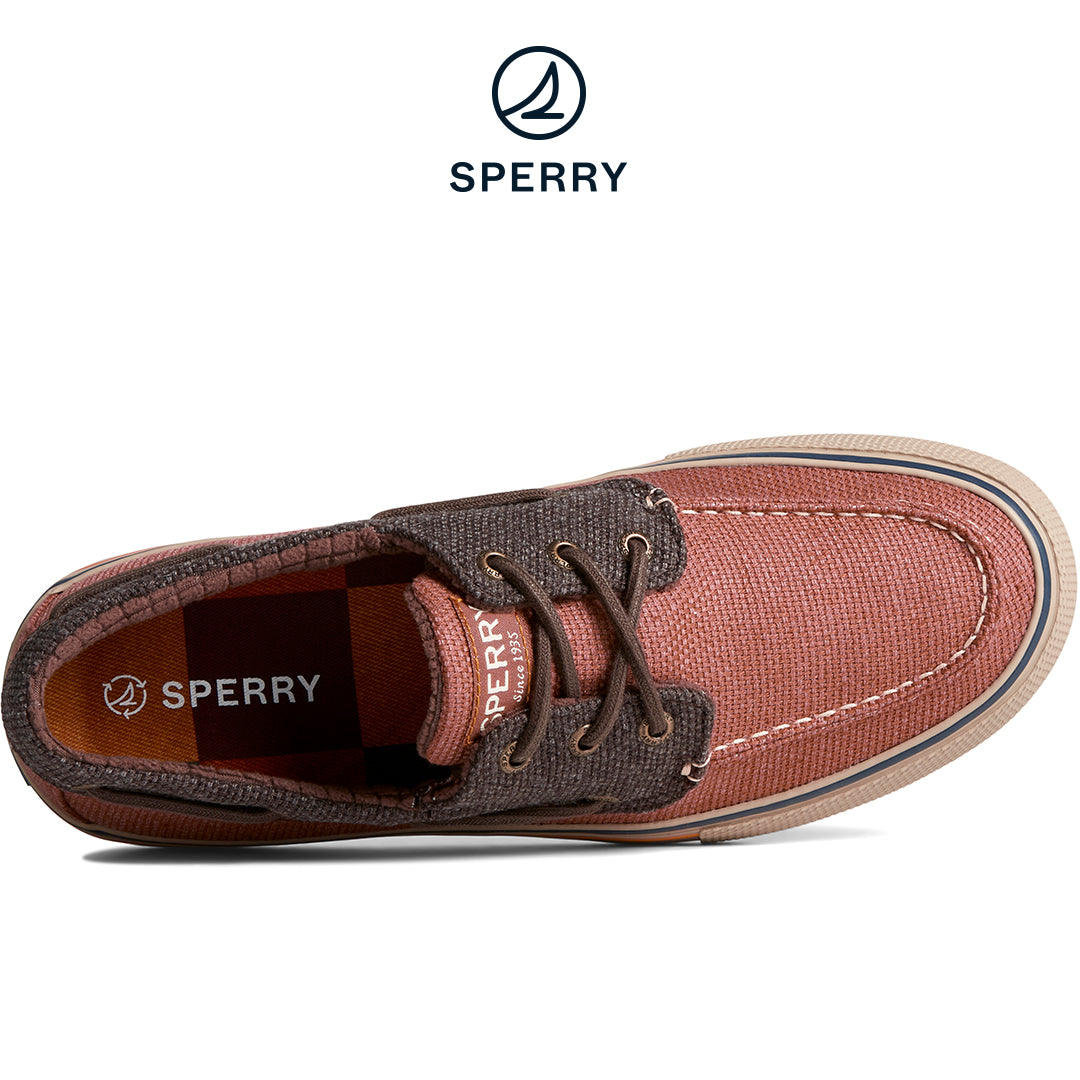 Sperry Men's SeaCycled™ Bahama Storm 3-Eye Boat Sneaker Dark Tan (STS25316)