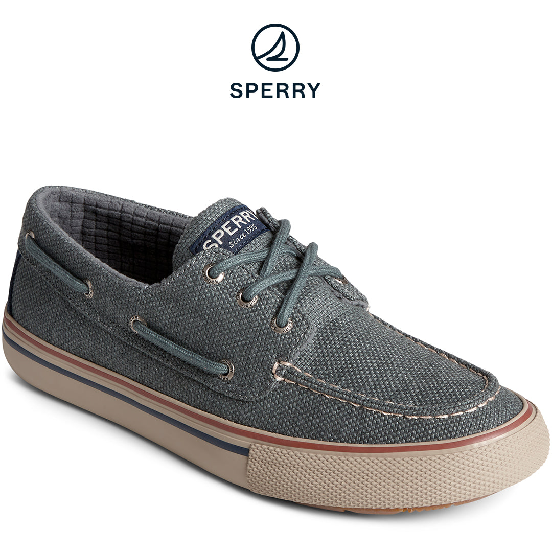 Sperry Men's SeaCycled™ Bahama Storm 3-Eye Boat Sneaker Light Grey (STS25317)