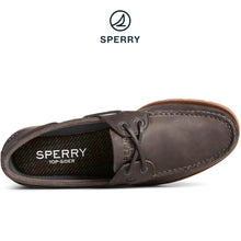Load image into Gallery viewer, Sperry Men&#39;s Leeward 2-Eye Houndstooth Boat Shoe Blue (STS25399)
