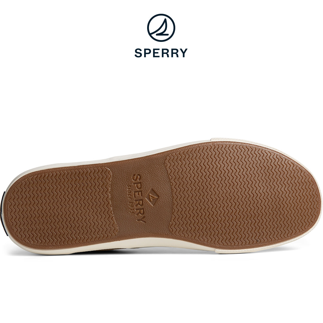Sperry Men's SeaCycled Striper II CVO Twill Sneaker Tan (STS25427)