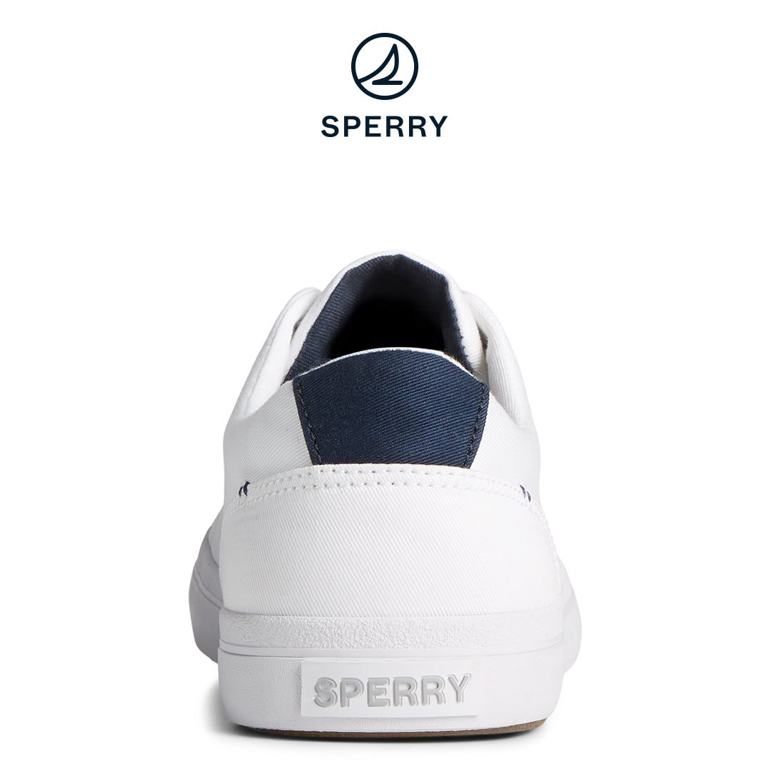 Sperry Men's SeaCycled™ Striper II Textile Sneaker White (STS25436)