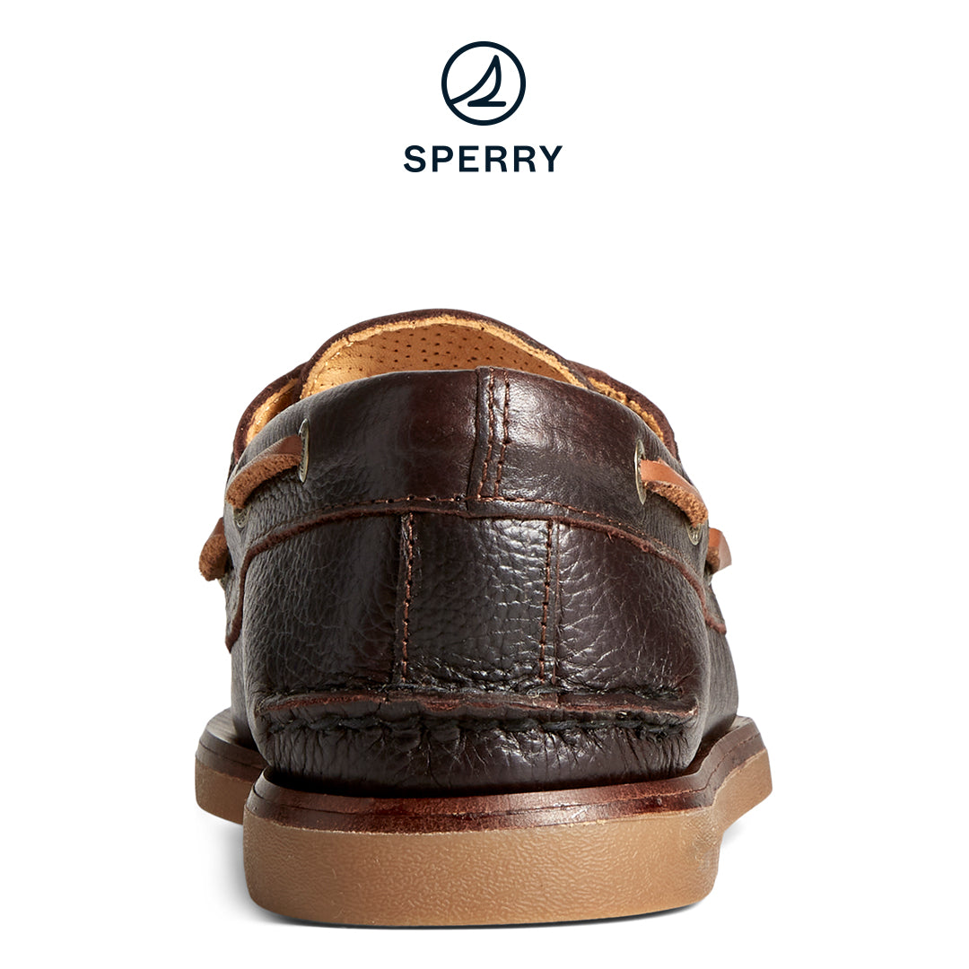 Sperry Men's Gold Cup™ Authentic Original™ 2-Eye Tumbled Leather Boat Shoe Brown (STS25502)