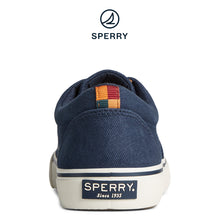 Load image into Gallery viewer, Sperry Men&#39;s SeaCycled™ Striper II CVO Textile Sneaker Navy (STS25512)
