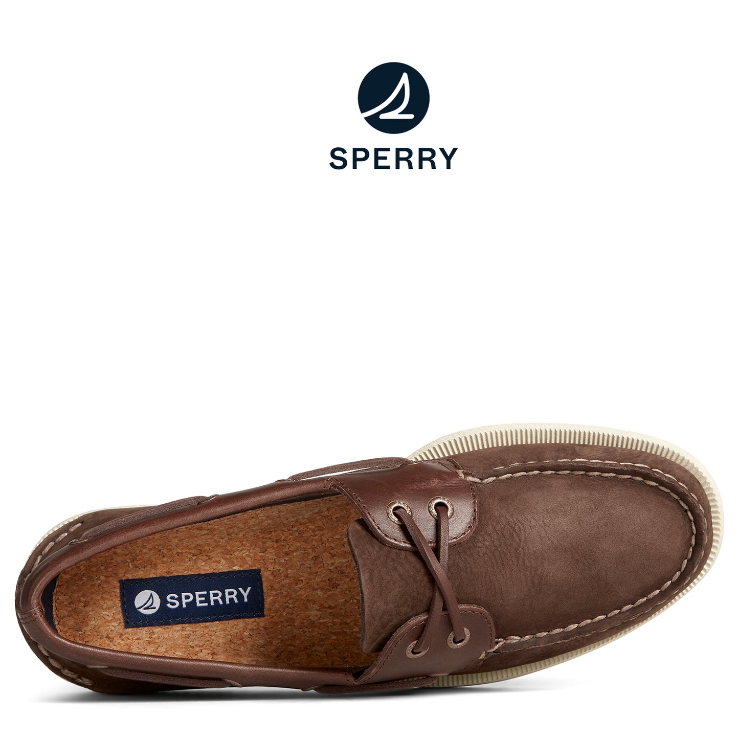Sperry Men's Authentic Original™ Nubuck Boat Shoe Brown (STS25560)