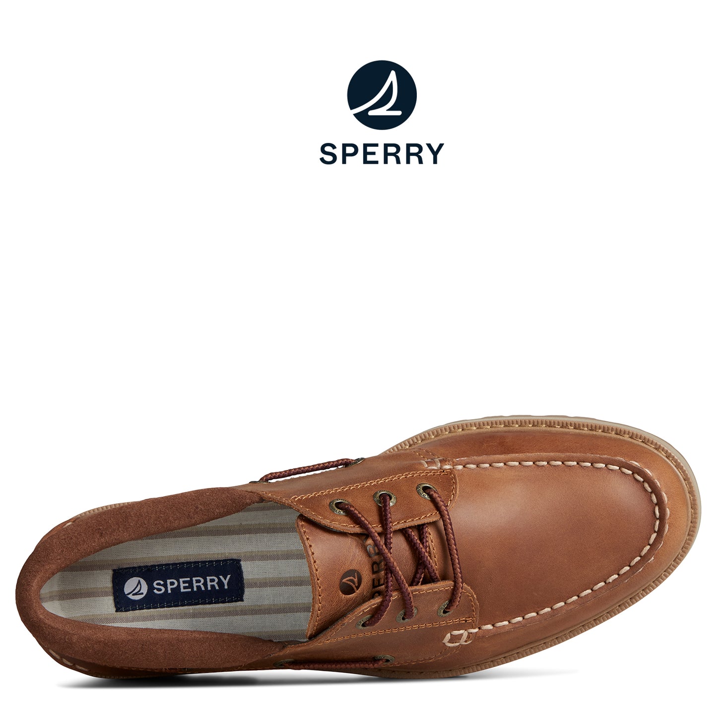 Sperry Men's Authentic Original™ Unlined 3-Eye Lug Boat Shoe Tan (STS25572)