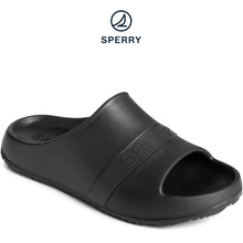 Load image into Gallery viewer, Sperry Men&#39;s Float Slide Tonal Sandal Black (STS25710)

