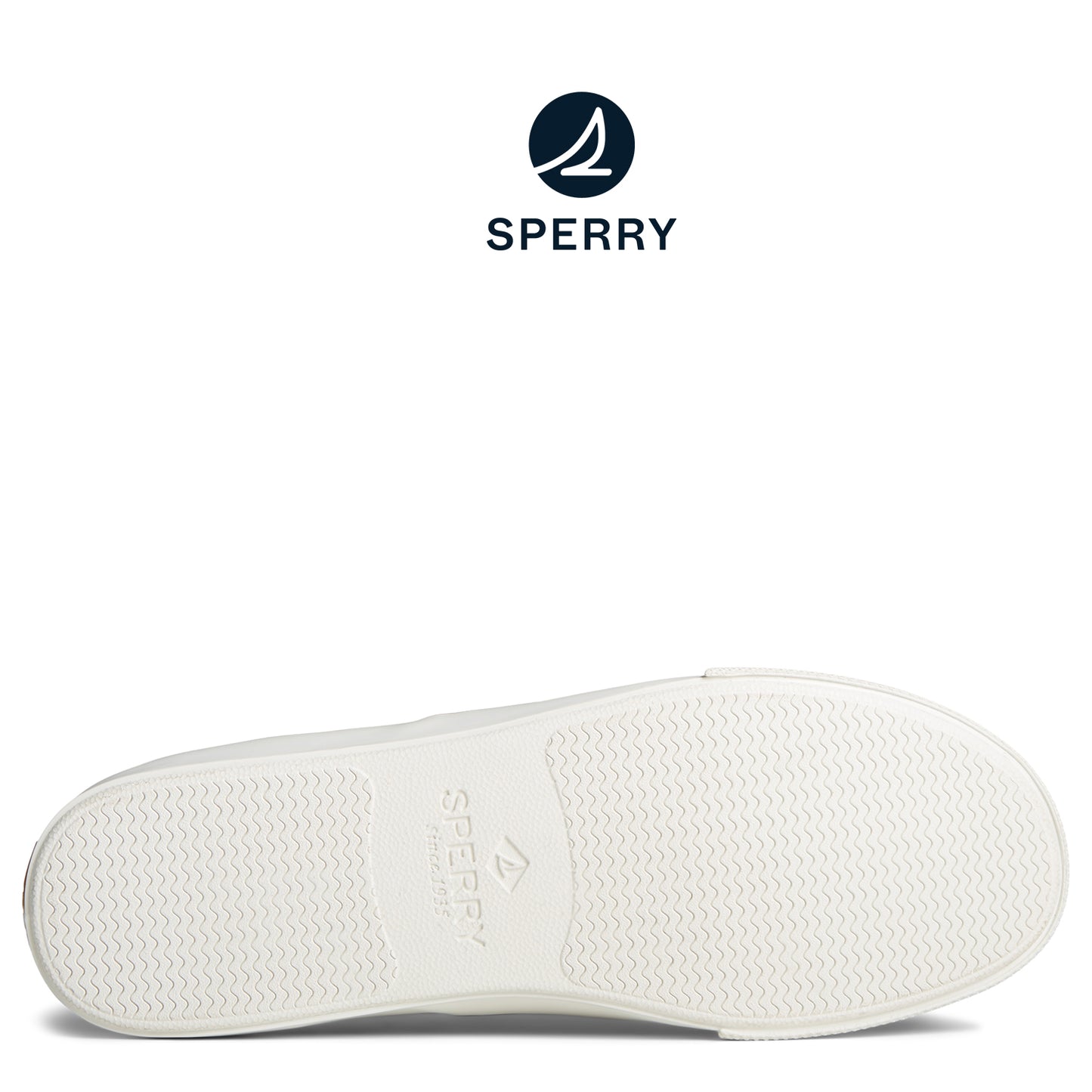 Sperry Men's SeaCycled™ Striper II Slub Linen Sneaker Taupe (STS25735)