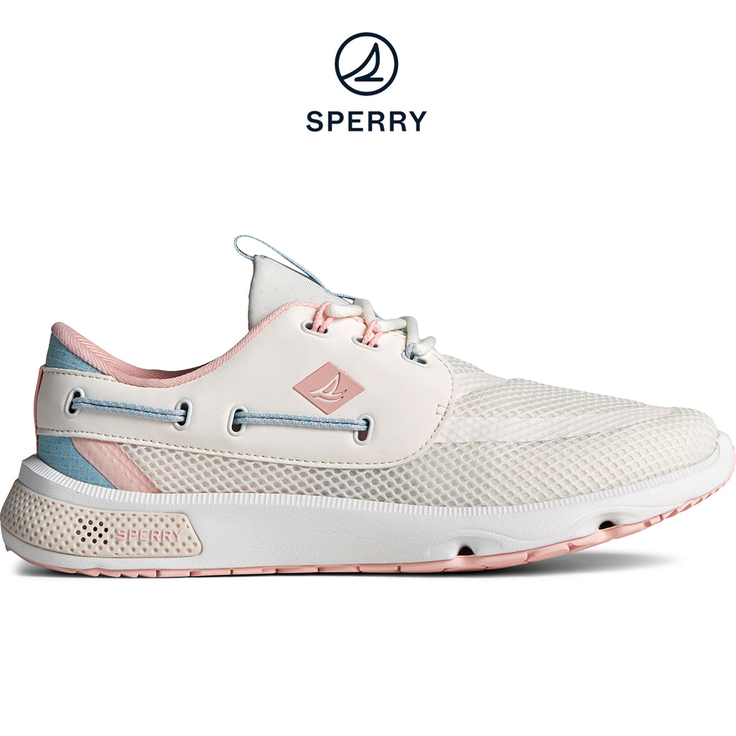 Sperry Women's 7 Seas 3-Eye Sneaker White (STS49155)