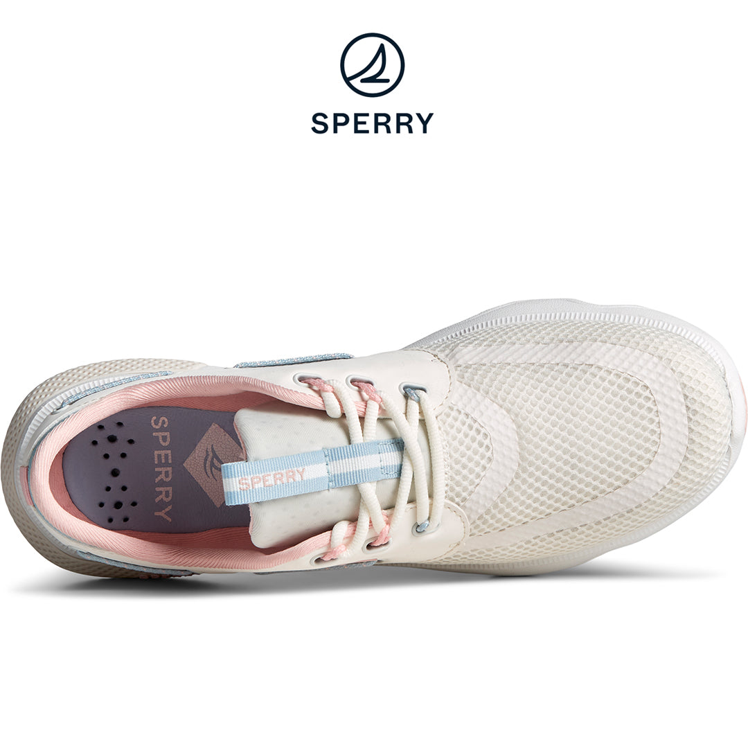 Sperry Women's 7 Seas 3-Eye Sneaker White (STS49155)