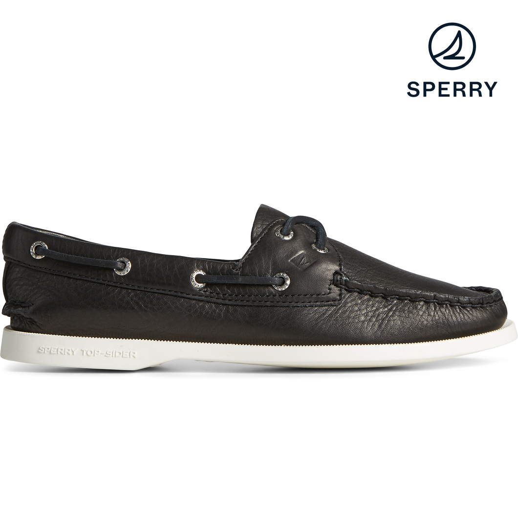 Sperry Women's Authentic Original 2-Eye Black Boat Shoes (STS81164)