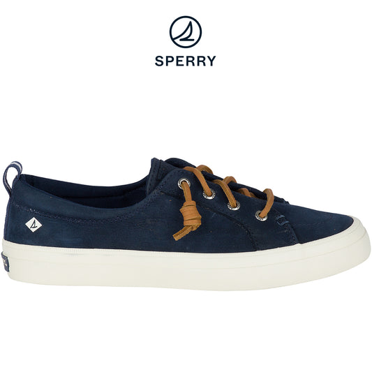 Sperry Women's Crest Vibe Washable Leather Sneakers (Navy)