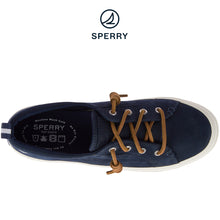 Load image into Gallery viewer, Sperry Women&#39;s Crest Vibe Washable Leather Sneakers (Navy)
