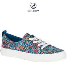 Load image into Gallery viewer, Sperry Women&#39;s Crest Vibe Liberty Sneakers (Blue/Multi) (STS83715)
