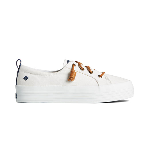 Sperry Women's Crest Triple Sneaker - White (STS84190)