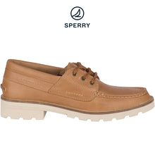 Load image into Gallery viewer, Sperry Women&#39;s Authentic Original Lug 3-Eye Boat Shoes Tan (STS84394)
