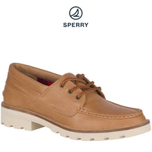 Load image into Gallery viewer, Sperry Women&#39;s Authentic Original Lug 3-Eye Boat Shoes Tan (STS84394)
