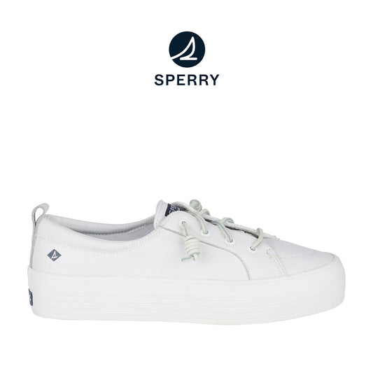 Sperry Women's Crest Vibe Platform Canvas - White (L10397953)