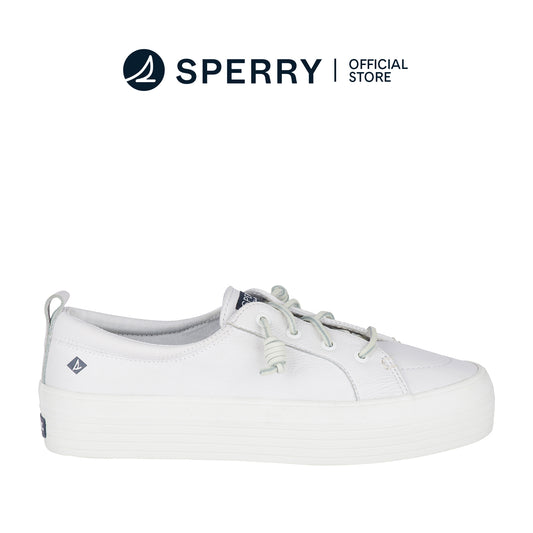 Sperry Women's Crest Vibe Platform Leather Sneakers - White (L139340850)