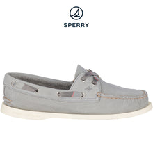 Load image into Gallery viewer, Sperry Women&#39;s Authentic Original 2-Eye Varsity Boat Shoes (Grey) STS84519
