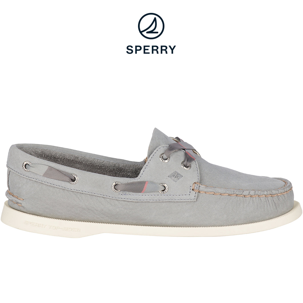 Sperry Women's Authentic Original 2-Eye Varsity Boat Shoes (Grey) STS84519
