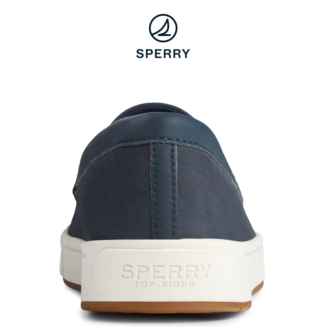 Sperry Women's Anchor PLUSHWAVE Penny Leather Slip On Sneaker - Navy (STS84970)