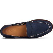 Load image into Gallery viewer, SPERRY Women&#39;s Waypoint Penny Nubuck Loafer - Navy (STS85015)
