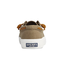 Load image into Gallery viewer, Sperry Women&#39;s Crest Boat Smocked Hemp Sneaker - Olive (STS85197)
