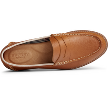 Load image into Gallery viewer, Sperry Women&#39;s Seaport Penny Tumbled Leather Loafer - Tan (STS85436)
