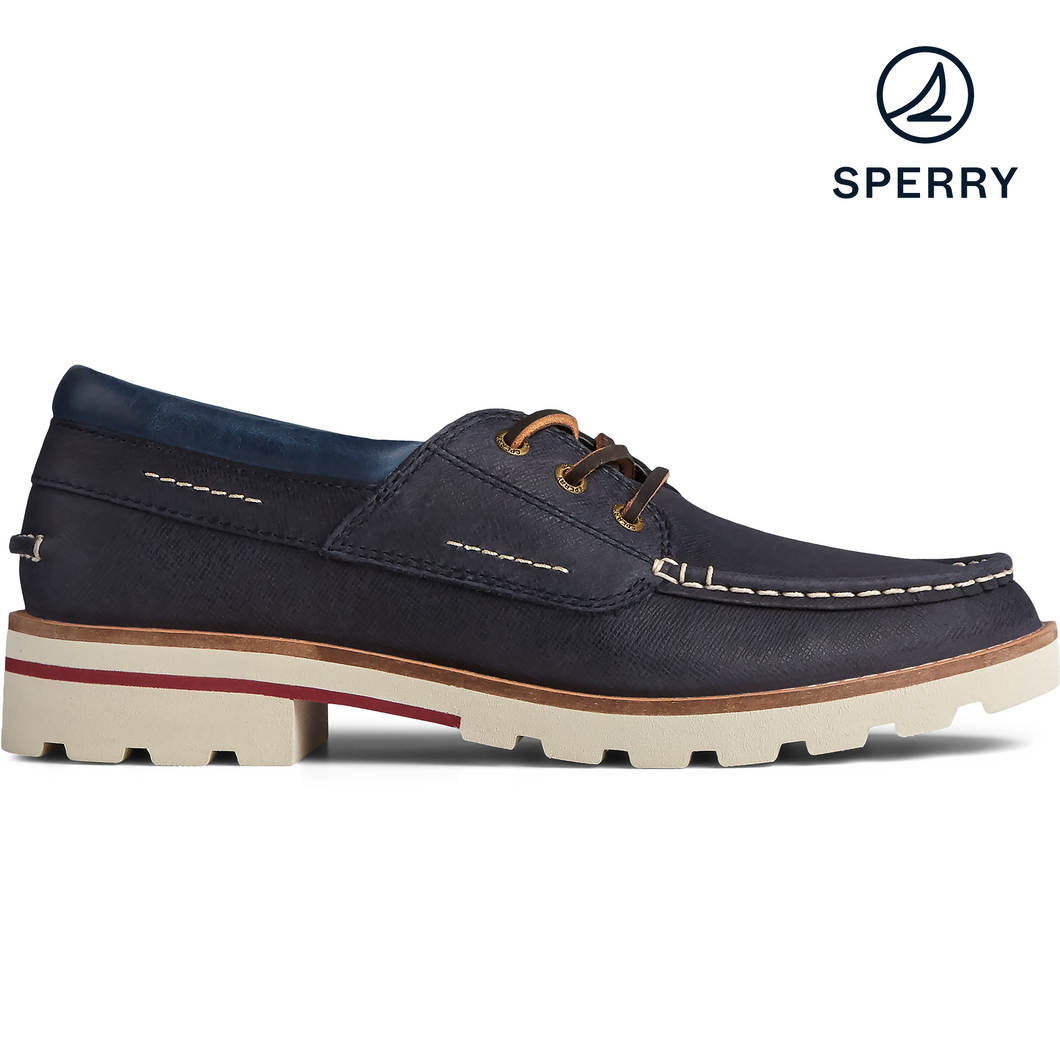 Sperry Women's Authentic Original Lug Moc Toe Galway Leather Dress Blues Boat Shoe (STS85607)