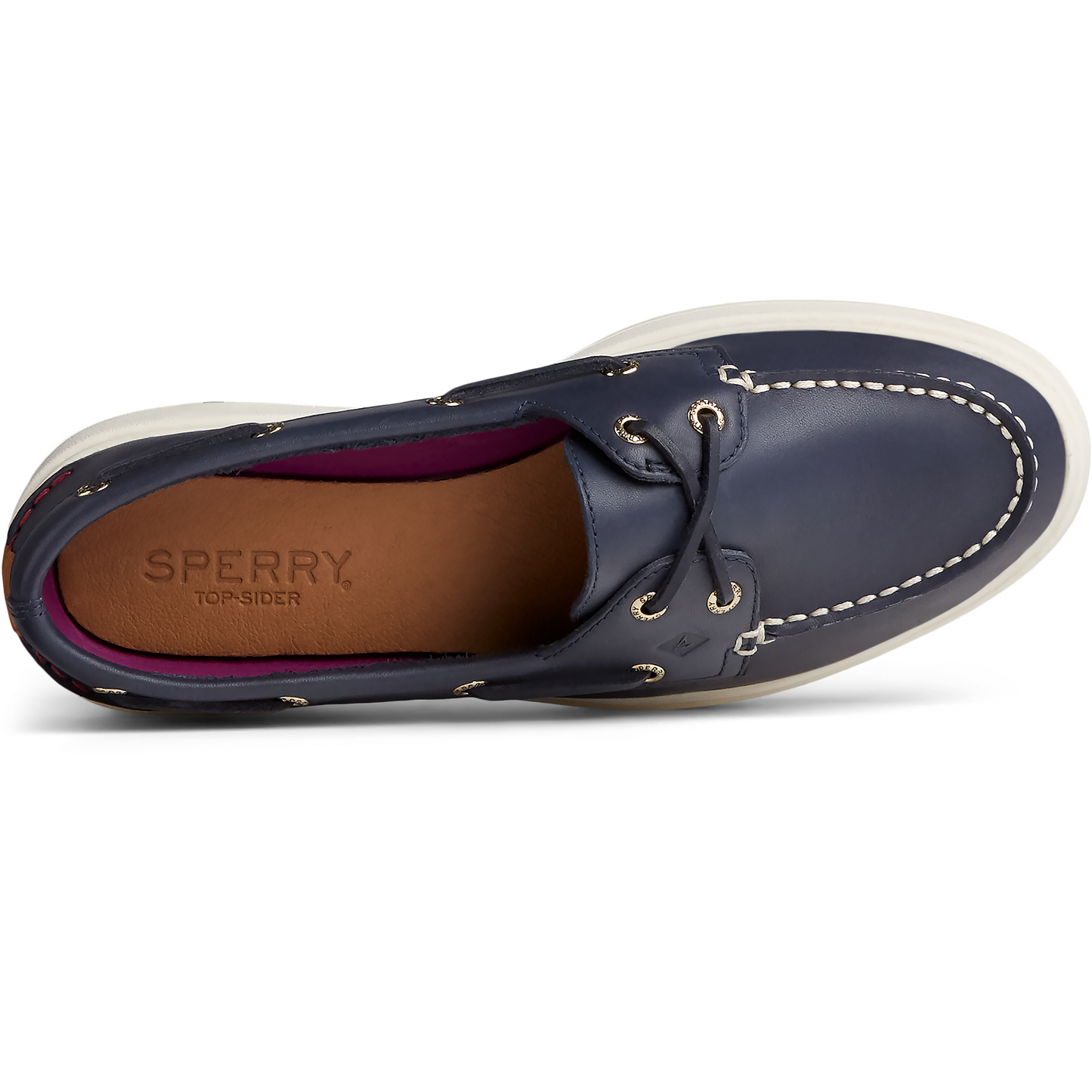 Sperry Women's Authentic Original Platform Boat Shoe - Navy (STS85621)