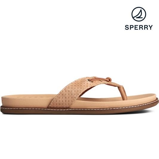 Sperry Women's Waveside PLUSHWAVE Flip Flop - Brown (STS86127)