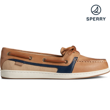 Load image into Gallery viewer, Sperry Women&#39;s Starfish Boat Shoes - Tan/Navy (STS86212)
