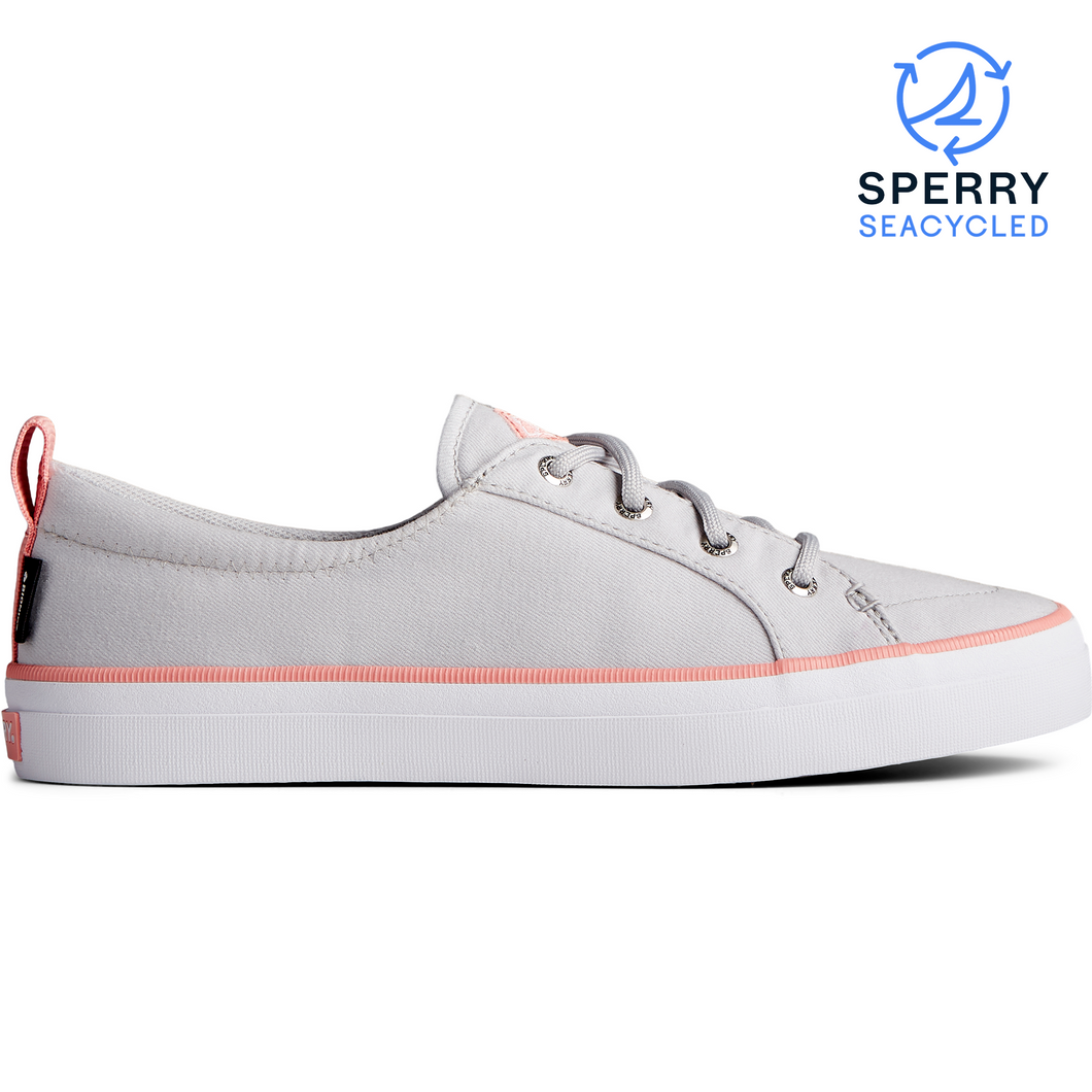 Sperry Women's Crest Vibe SeaCycled™ Sneaker - Grey/Pink (STS86408)
